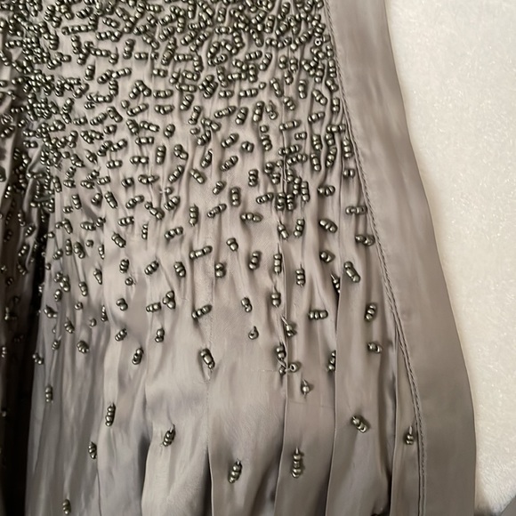 Elizabeth and James Beaded Silver/Gray Blouse - Picture 10 of 12